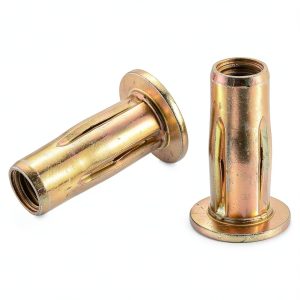 uxcell 5/16-18 Multi-Grip Rivet Nuts Gold Zinc Plated Carbon Steel-0
