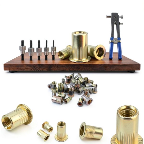 Rivet Nut Tool Kit 500Pcs Metric Rivet Nut Combination M3/M4/M5/M6/M8-6